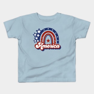 America Rainbow Kids T-Shirt